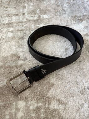 Original Penguin Black Leather Belt